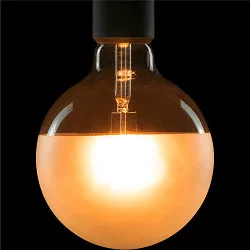 LED Leuchtmittel Globe 125 Half Moon PHASE, E27, 7W 2700K, dimmbar