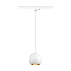 3-Phasen Pendelleuchte LIGHT EYE® 150, Ø 15cm, GU10 QPAR111 max. 13W, Stahl, inkl. Adapter, matt weiß