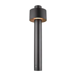 Outdoor Stehleuchte PHOTONI CYL POLE 75, IP65 IK08, 75cm, zylindrisch, E27, Aluminium, seeluft-beständig, schwarz matt