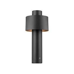Outdoor Sockelleuchte PHOTONI CYL POLE 45, IP65 IK08, 45cm, zylindrisch, E27, Aluminium, seeluft-beständig, schwarz matt