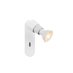Wand- und Deckenleuchte PURI 2.0 Basic, rund, mit Schalter, GU10 max. 6W, weiß