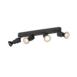 Wand- und Deckenleuchte PURI 2.0 Basic Long, 4x GU10 max. 6W, schwarz