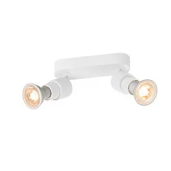Wand- und Deckenleuchte PURI 2.0 Basic, 2x GU10 max. 6W, weiß
