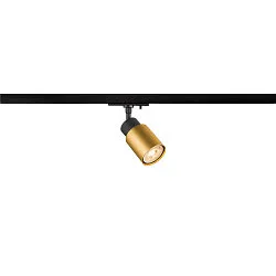 1-Phasen-Strahler PURI 2.0 TUBE, GU10 max. 6W, drehbar und schwenkbar, schwarz / gold