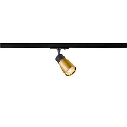 1-Phasen-Strahler PURI 2.0 DOME, GU10 max. 6W, drehbar und schwenkbar, schwarz / gold