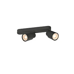 Wand- und Deckenleuchte PURI 2.0 TUBE, asymmetrisch, 2x GU10 max. 6W, schwarz