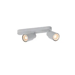 Wand- und Deckenleuchte PURI 2.0 TUBE, asymmetrisch, 2x GU10 max. 6W, grau