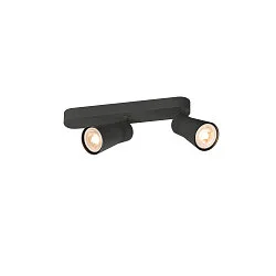 Wand- und Deckenleuchte PURI 2.0 CONE, asymmetrisch, 2x GU10 max. 6W, schwarz