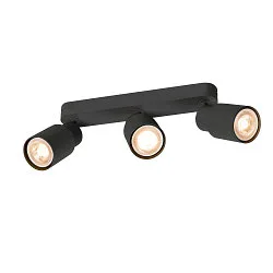 Wand- und Deckenleuchte PURI 2.0 TUBE, Long, 3x GU10 max. 6W GU10, schwarz