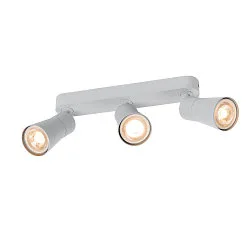 Wand- und Deckenleuchte PURI 2.0 CONE, Long, 3x GU10 max. 6W GU10, grau