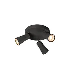 Wand- und Deckenleuchte PURI 2.0 CONE, rund, 2x GU10 max. 6W, schwarz