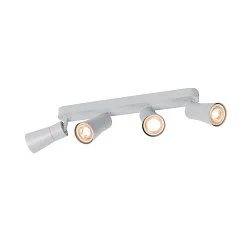 Wand- und Deckenleuchte PURI 2.0 CONE, Long, 4x GU10 max. 6W, grau