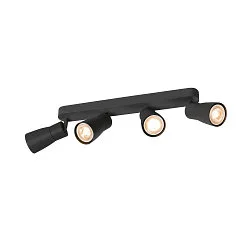 Wand- und Deckenleuchte PURI 2.0 DOME, Long, 4x GU10 max. 6W, schwarz