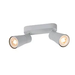 Wand- und Deckenleuchte PURI 2.0 CONE, Long, 2x GU10 max. 6W, grau