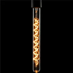 LED Leuchtmittel Soft Tube T300 PHASE, E27, 30cm, 9W 1900K, dimmbar, klar