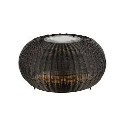 LED Ootdoor Solar Stehleuchte ADEGAN FLAT, 4,35W, 2200K, 75lm, IP65, dimmbar, schwarz
