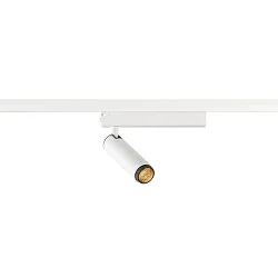 LED 1-Phasen-Strahler GRIP! S PHASE, zylindrisch, 11W 3000K 29°, CRi >90, dimmbar, schwenkbar, weiß / schwarz
