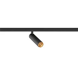 LED Niedervolt-Spot GRIP! S DALI, zylindrisch, 48V, 9.8W 2700K 29°, DALI dimmbar, schwenkbar, schwarz / gold