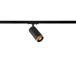 1-Phasen-Strahler GRIP! L, zylindrisch, GU10 max. 6W, drehbar und schwenkbar, schwarz / gold
