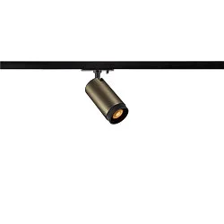 1-Phasen-Strahler GRIP! L, zylindrisch, GU10 max. 6W, drehbar und schwenkbar, bronze / schwarz