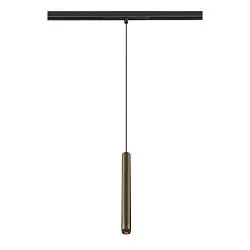 LED Niedervolt-Pendelleuchte GRIP! S DALI, 48V, 2700K 29°, DALI dimmbar, bronze / schwarz
