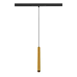 LED Niedervolt-Pendelleuchte GRIP! S DALI, 48V, 2700K 29°, DALI dimmbar, gold / schwarz