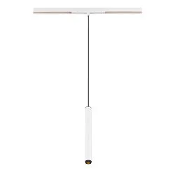 LED Niedervolt-Pendelleuchte GRIP! S DALI, 48V, 3000K 29°, DALI dimmbar, weiß / schwarz