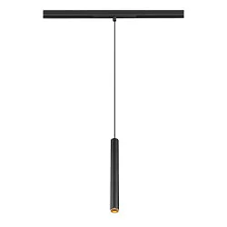 LED Niedervolt-Pendelleuchte GRIP! S DALI, 48V, 3000K 29°, DALI dimmbar, schwarz / gold