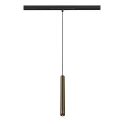 LED Niedervolt-Pendelleuchte GRIP! S DALI, 48V, 3000K 29°, DALI dimmbar, bronze / schwarz