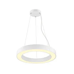 LED Pendelleuchte MEDO® RING 60 DALI, 26W 3000/4000K (CCT Switch) 3750lm 110°, CRi >90, DALI dimmbar, weiß