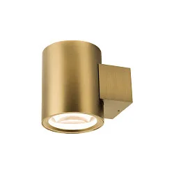 LED Wandleuchte OCULUS PHASE, Up/Down, Wechsel-Optik, 15W 2000-3000K 100°, CRi >90, Dim-to-Warm, messing