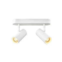 LED Wand- und Deckenstrahler NOBLO® DOUBLE PHASE, IP20, 2-flammig, kardanisch, CRi>90, dimmbar, 12W 2700K 1450lm 32°, weiß