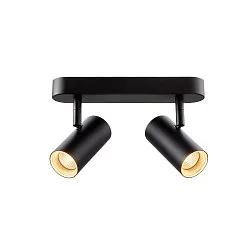LED Wand- und Deckenstrahler NOBLO® DOUBLE PHASE, IP20, 2-flammig, kardanisch, CRi>90, dimmbar, 12W 2700K 1450lm 32°, schwarz