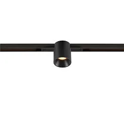 LED Spot FIXT-IT!, 48V, DALI, rund, für Einbauschiene, 36°, 7W, 3000K, 850lm, UGR<19, IP20, dimmbar, schwarz/schwarz