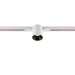 LED Spot FIXT-IT!, 48V, DALI, rund, für Einbauschiene, 36°, 8W, 2000-3000K, 480lm, UGR<19, IP20, dimmbar, weiß/schwarz