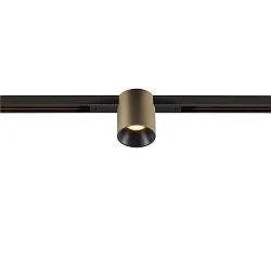 LED Spot FIXT-IT!, 48V, DALI, rund, für Einbauschiene, 36°, 8W, 2000-3000K, 480lm, UGR<19, IP20, dimmbar, bronze/schwarz