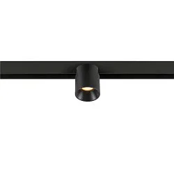 LED Spot FIXT-IT!, 48V, DALI, rund, für Aufbauschiene, 36°, 8W, 2000-3000K, 480lm, UGR<19, IP20, dimmbar, schwarz/schwarz