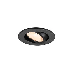 LED Deckeneinbauleuchte NEW TRIA® 45, rund, 24°, 4W, 2700K, 360lm, UGR<22, IK02, IP20, schwarz
