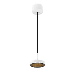 LED Pendelleuchte GRIP! FLAT, 16W, 2700/3000K, 400lm, IP20, dimmbar, weiß/schwarz