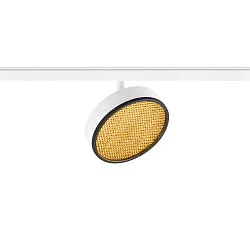 LED Spot GRIP! FLAT TRACK 48V, rund, 14,5W, 2700/3000K, 400lm, IP20, dimmbar, schwarz/gold