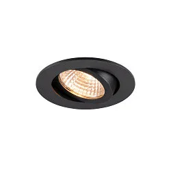 ceiling recessed luminaire NEW TRIA® 68 AIRTIGHT suitable for VDU workstation IP23, black, lacquered dimmable