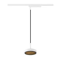 LED 1-Phasen Pendelleuchte GRIP! FLAT, 16W 2700/3000K (CCT Switch), CRi>90, dimmbar, UGR<15, Wabenfilter, weiß / schwarz