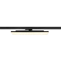 LED 3-Phasen Strahler SIGHT PANEL MULTIPOWER, 58x19cm, eckig, CRi>90, drehbar, schaltbar, 38-72W 3000K 10800lm 70°, schwarz