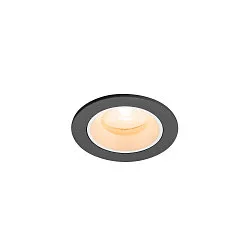 LED Deckeneinbauleuchte NUMINOS® XS, rund, 6,9W, IP20, dimmbar, 20°, 2700K, 900lm, schwarz/weiß