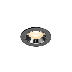 LED Deckeneinbauleuchte NUMINOS® XS, 6,9W, IP20, 40°, 2700K, 900lm, schwarz/chrom