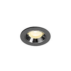 LED Deckeneinbauleuchte NUMINOS® XS, 6,9W, IP20, 40°, 3000K, 950lm, schwarz/chrom