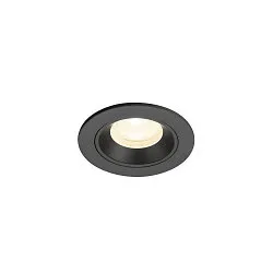 LED Deckeneinbauleuchte NUMINOS® XS, rund, 6,9W, IP20, dimmbar, 40°, 4000K, 1000lm, schwarz