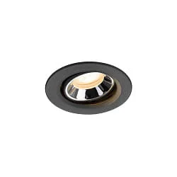 LED Deckeneinbauleuchte NUMINOS® MOVE XS, 6,9W, IP20, schwenkbar, 55°, 2700K, 900lm, schwarz/chrom
