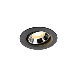 LED Deckeneinbauleuchte NUMINOS® MOVE XS, 6,9W, IP20, schwenkbar, 55°, 3000K, 950lm, schwarz/chrom