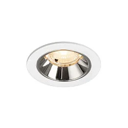 LED Deckeneinbauleuchte NUMINOS® S, 6,7W, IP20, 40°, 2700K, 1000lm, weiß/chrom